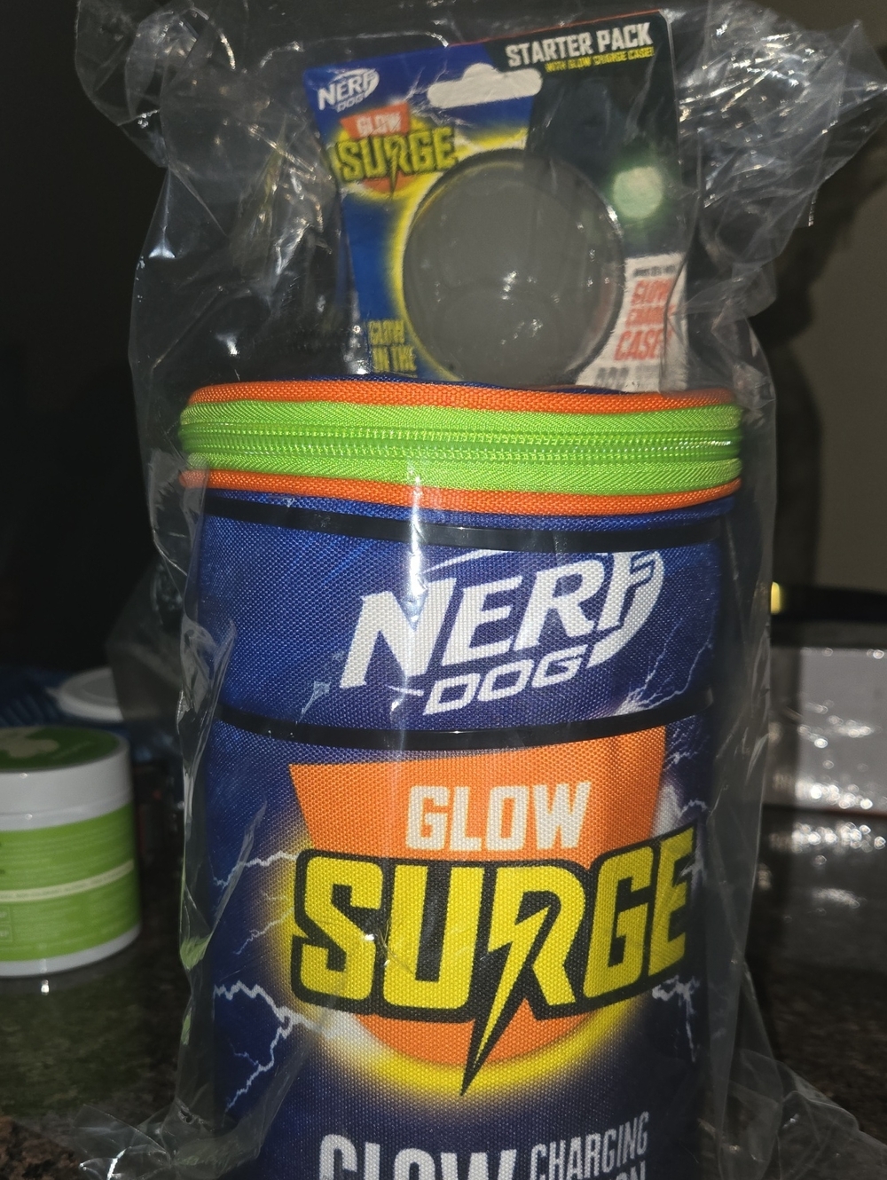 Nerf Dog Glow Surge Carry Case - Blue, Orange, Neon Green